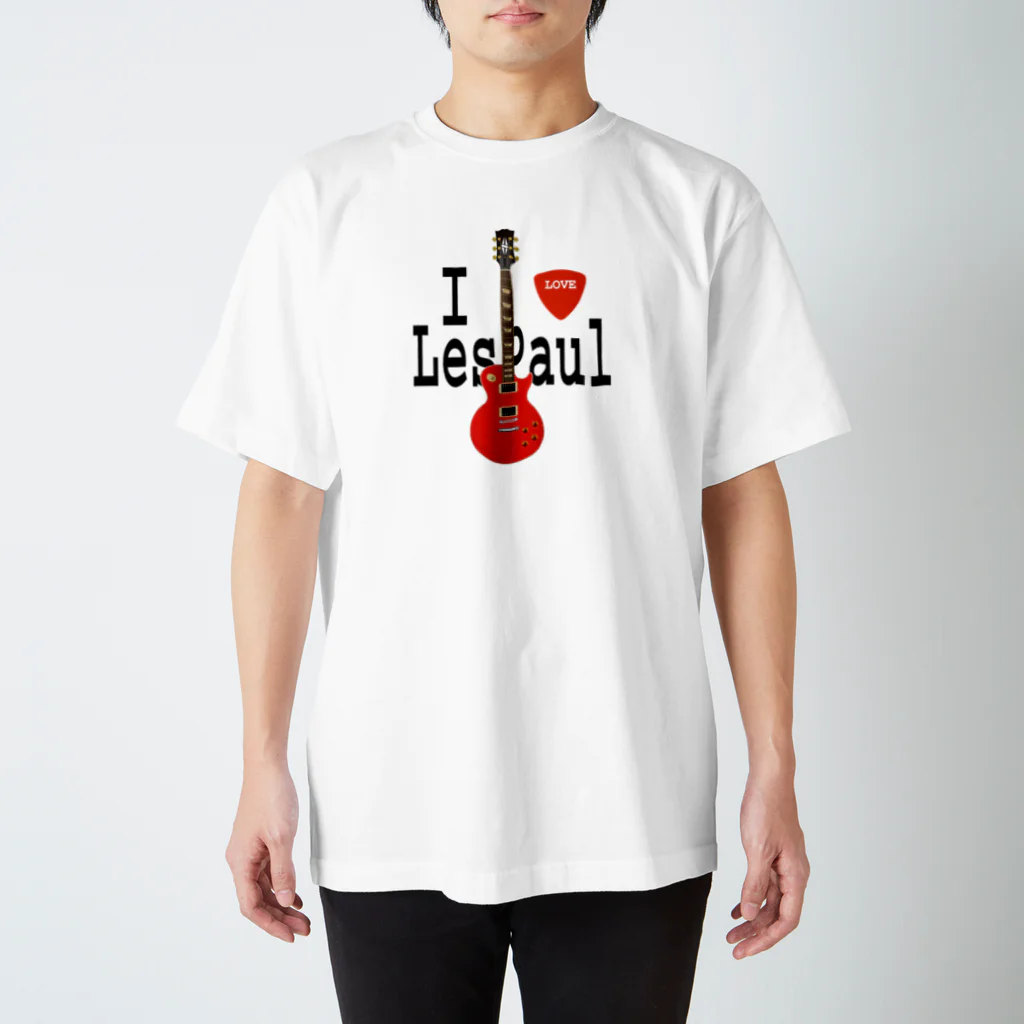 ＯＫダイレクト　powered by SUZURIのI LOVE LesPaul Regular Fit T-Shirt