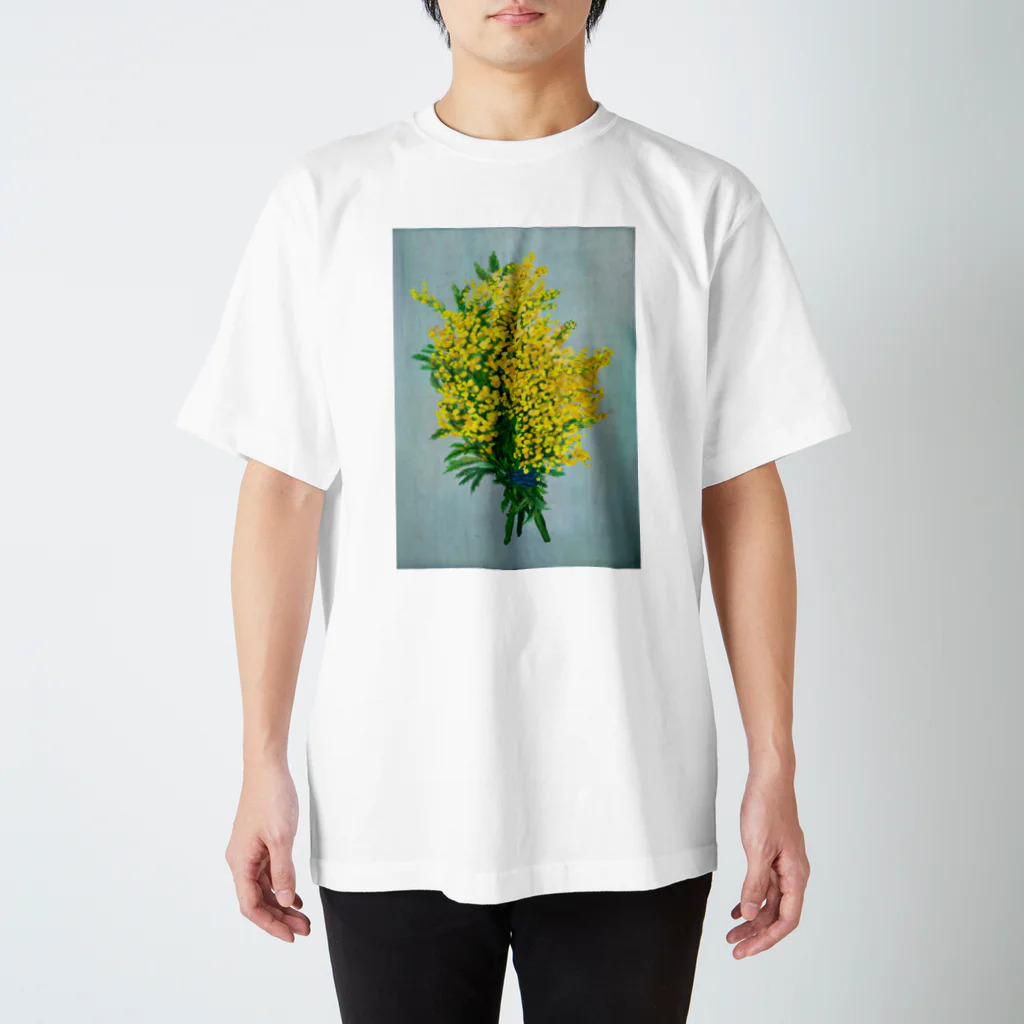 tomorebiのミモザの花束 スタンダードTシャツ