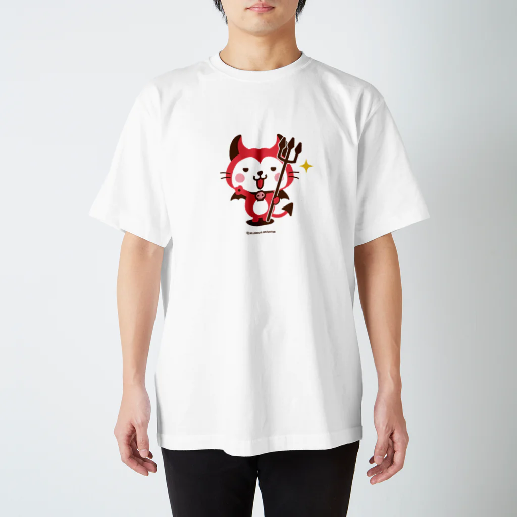 ミニマムユニヴァース@SUZURIのデビねこくんTシャツ Regular Fit T-Shirt