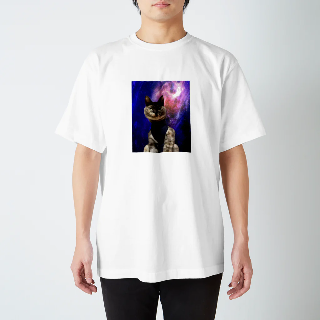 ニアちゃんとみぞれちゃんのみぞれちゃん　宇宙猫 スタンダードTシャツ