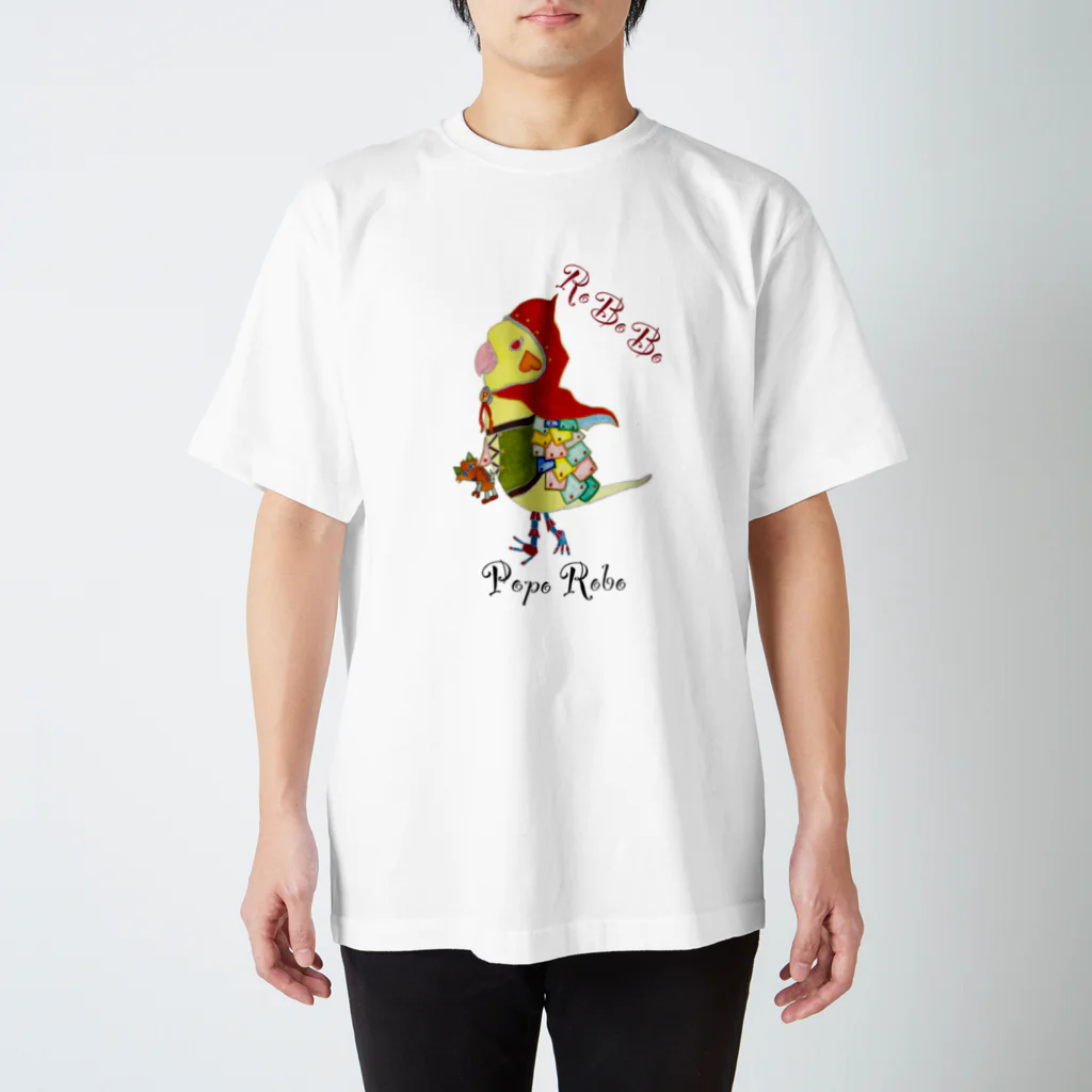 ねこぜや のROBOBO オカメインコ「ポポロボ」 Regular Fit T-Shirt