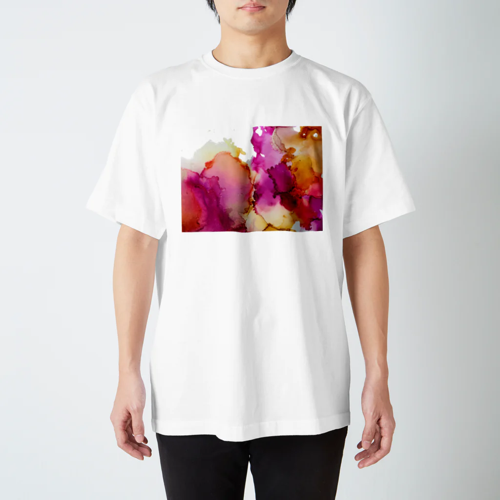 nenekomichiの彩-アルコールインクアート Regular Fit T-Shirt