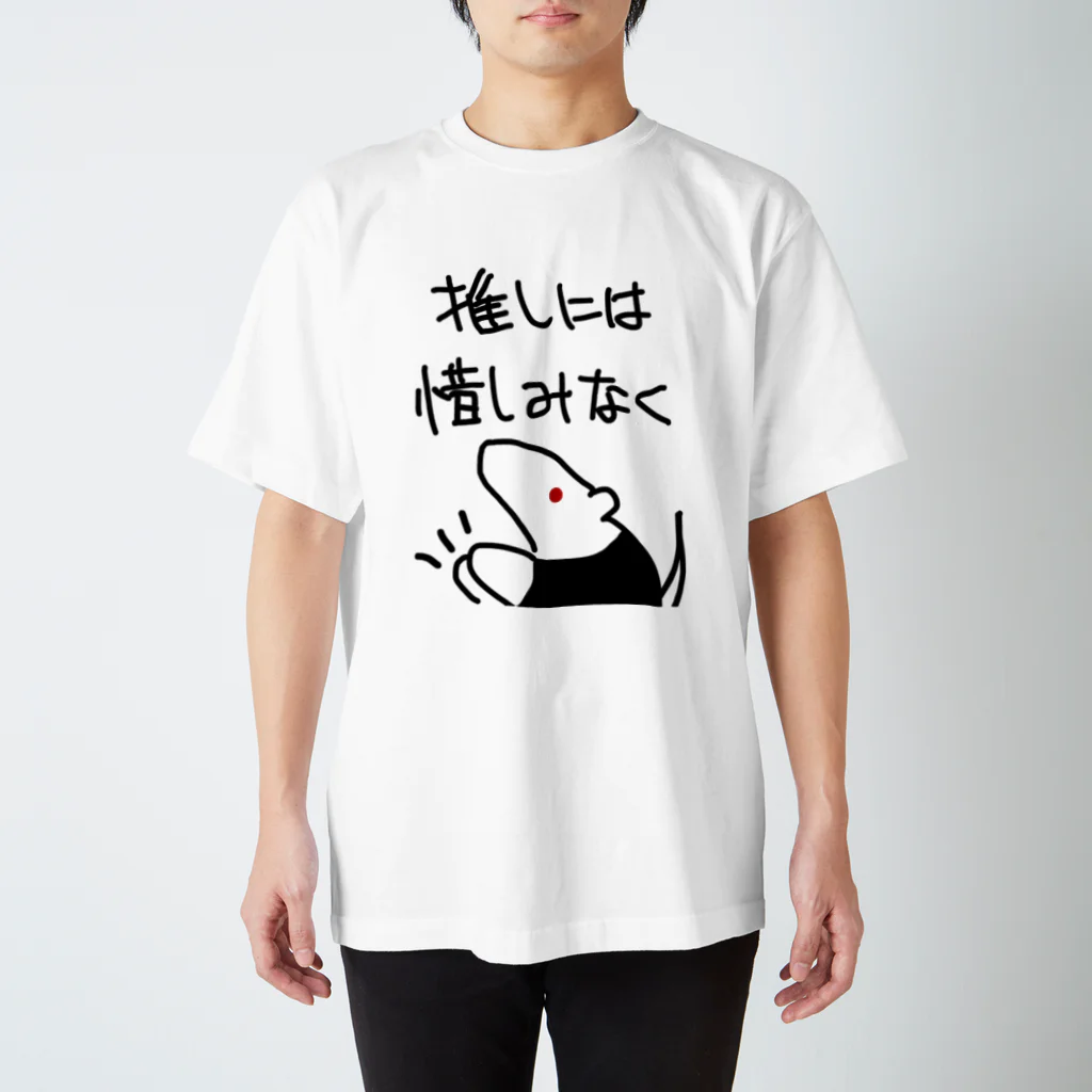 ミナミコアリクイ【のの】の推しには惜しみなく【ミナミコアリクイ】 スタンダードTシャツ