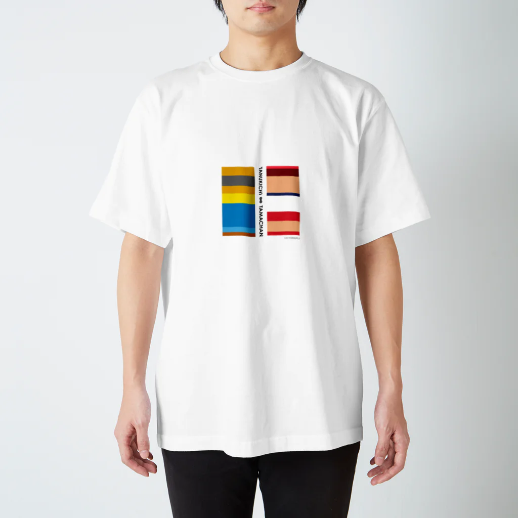 【公式】KYORAKU SHOPのたぬ吉＆玉ちゃん(Type A:全1色) Regular Fit T-Shirt