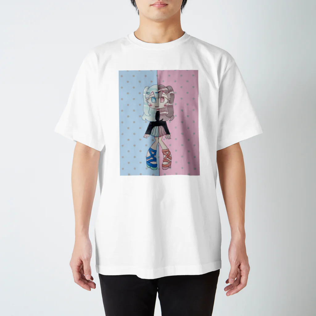 LilyMoonのガーリーな絵  スタンダードTシャツ