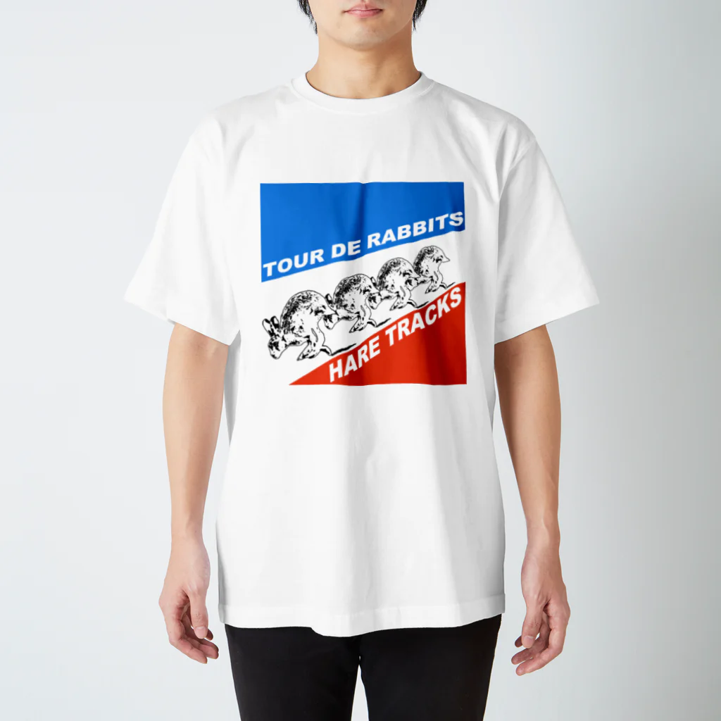 AngelRabbitsの競争する野うさぎたち Regular Fit T-Shirt