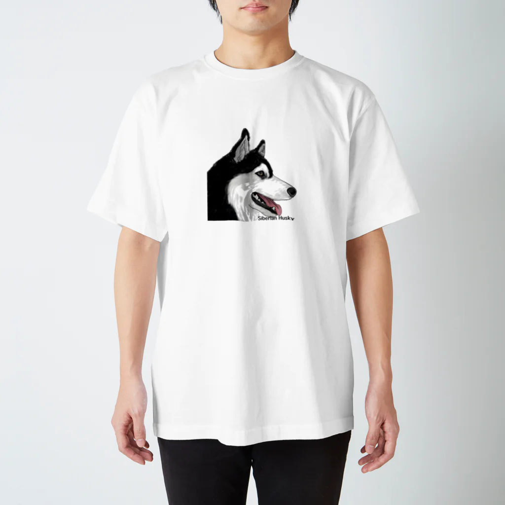 limerolf'smomのシベリアンハスキー(Siberian husky) Regular Fit T-Shirt