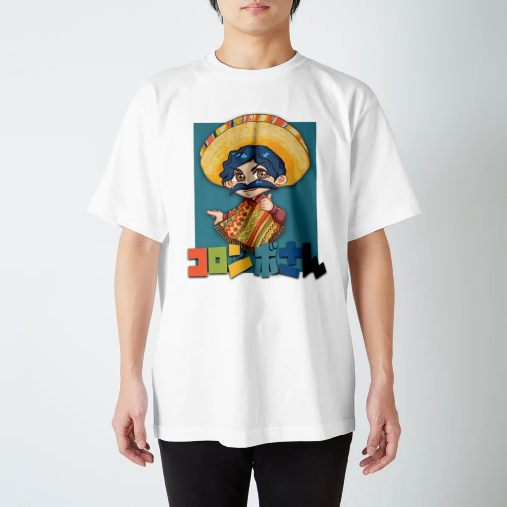 コロンボさんショップのコロンボさんシンプルTシャツ（藍色） Regular Fit T-Shirt