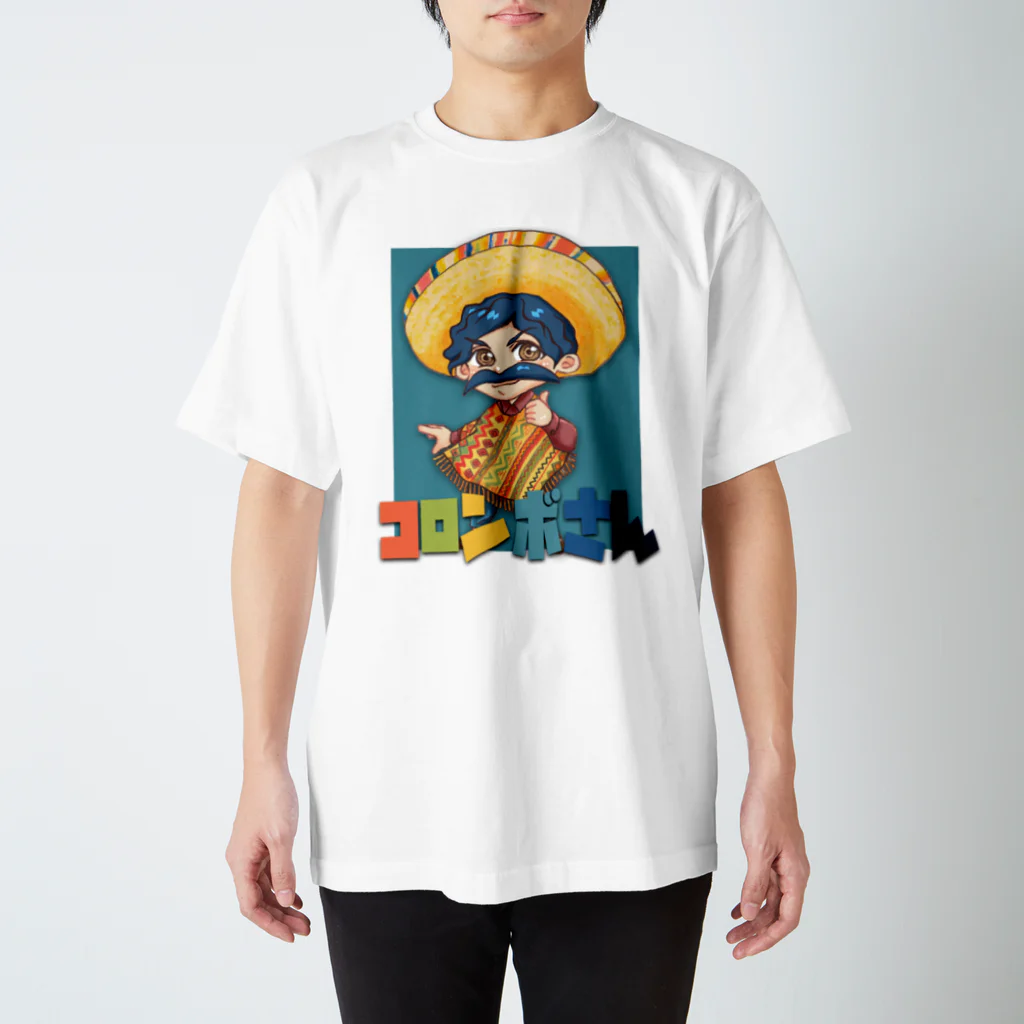 コロンボさんショップのコロンボさんシンプルTシャツ（藍色） スタンダードTシャツ