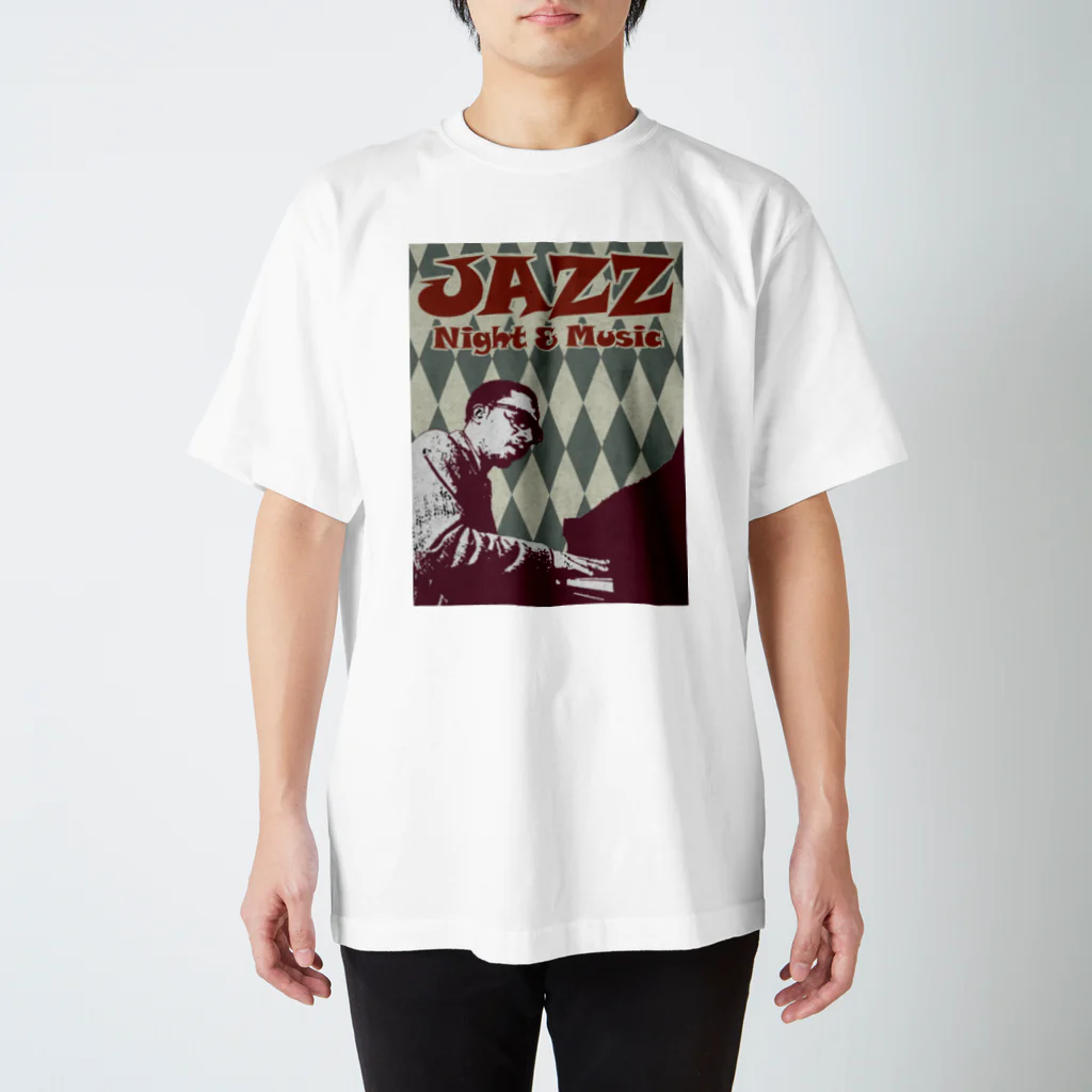 Hungry FreaksのJAZZ: Night & Music スタンダードTシャツ