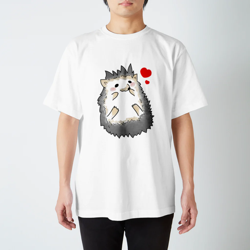 ゆっきーのハリネズミ(ハート) スタンダードTシャツ