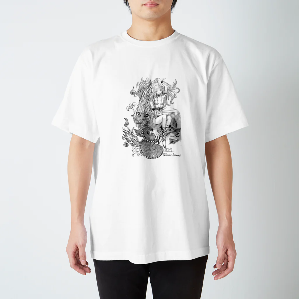 Suzuki Satomi の昇り龍 Regular Fit T-Shirt