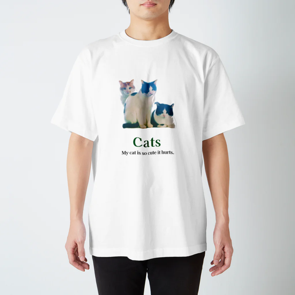 ねこすなのCats Regular Fit T-Shirt