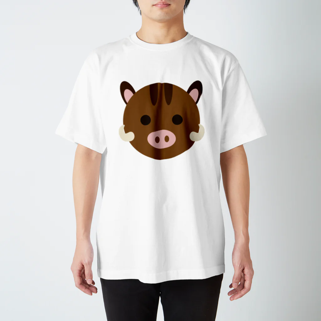 フォーヴァの干支丸-亥-animal up-アニマルアップ- スタンダードTシャツ