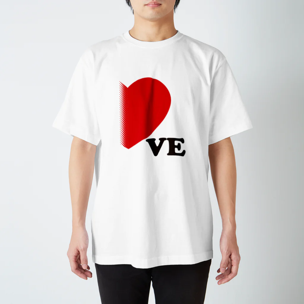 モルTの【suzuri店限定】ドットが♥　ラブラブ　VE　ペアルック スタンダードTシャツ