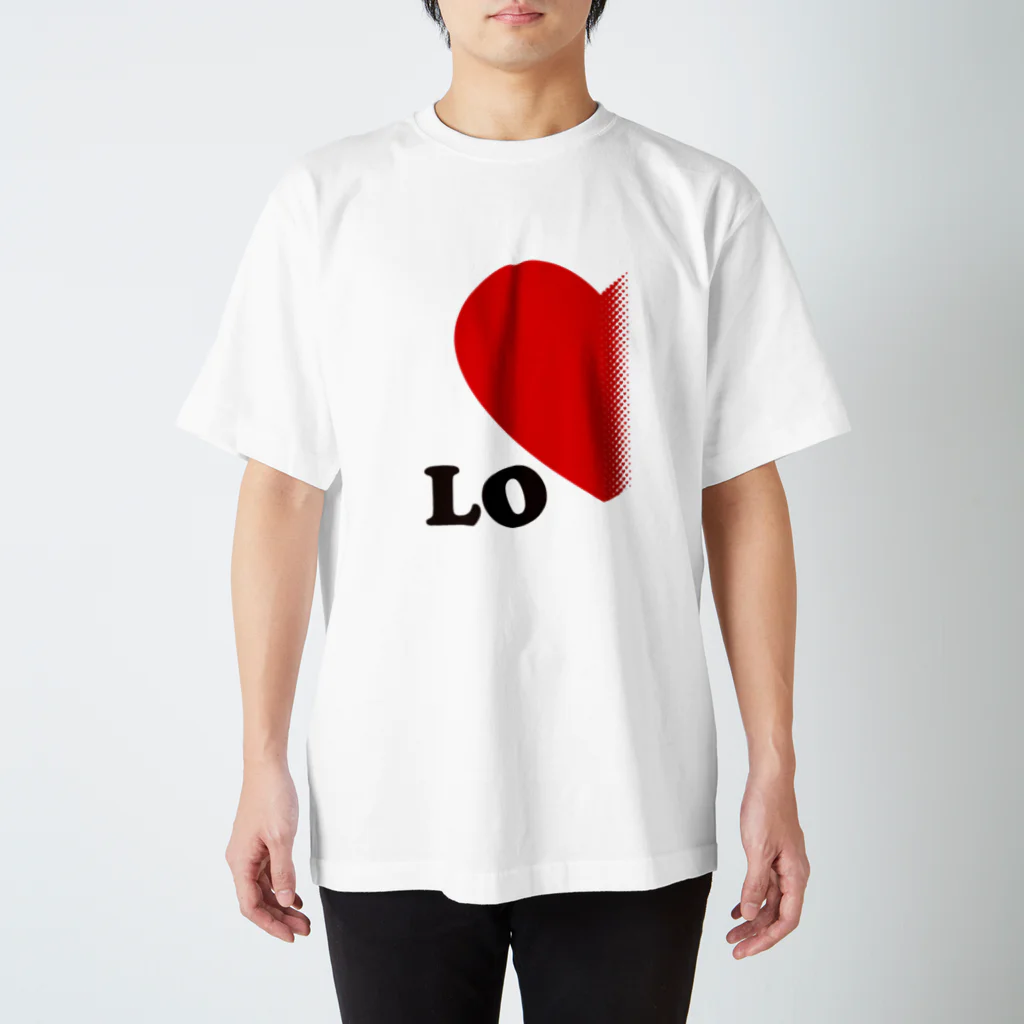 モルTの【suzuri店限定】ドットが♥　ラブラブ　LO　ペアルック Regular Fit T-Shirt