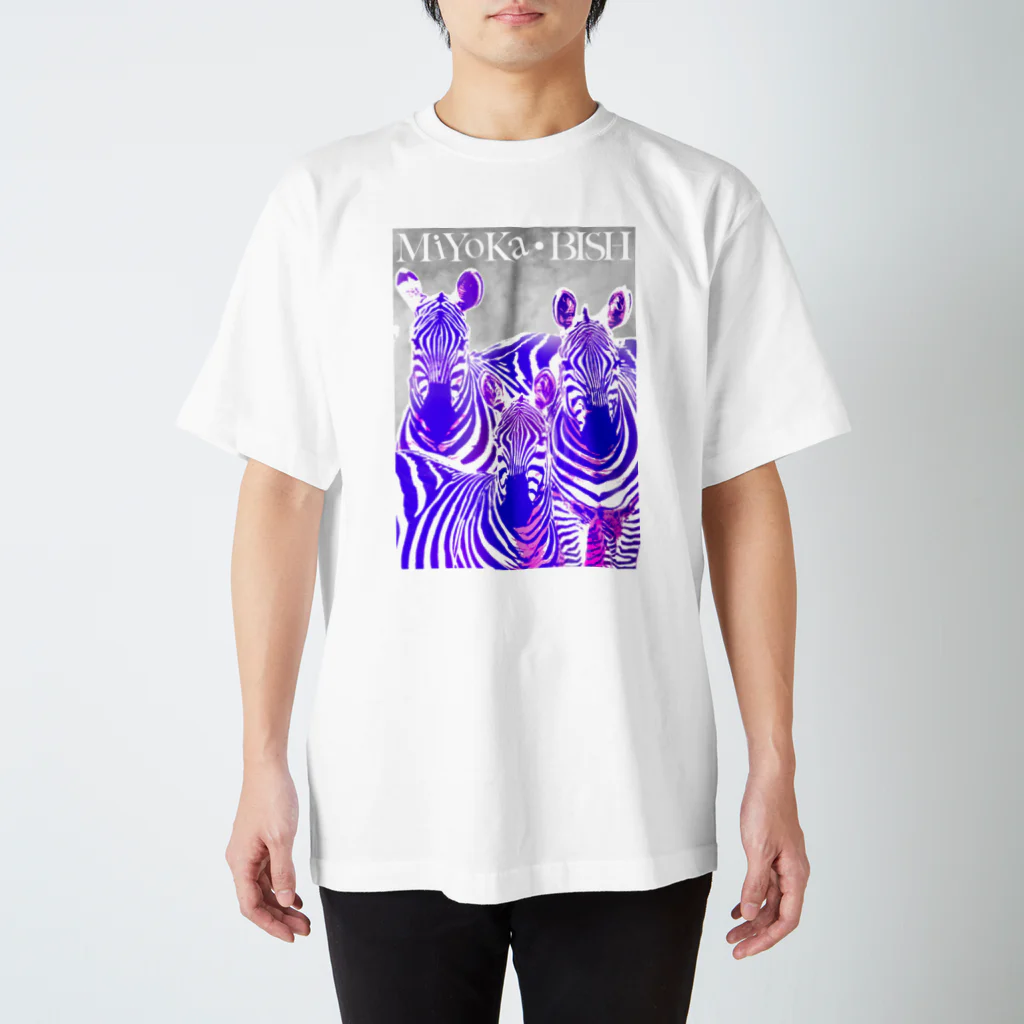 MiYoKa-BISHのPurple Zebra by MiYoKa-BISH スタンダードTシャツ