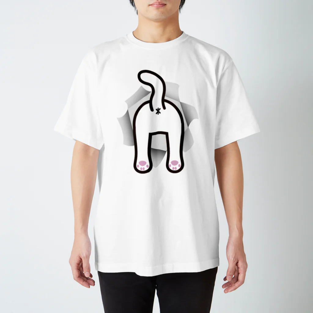 茶番亭かわし屋の突撃ぬっこ #ネコT スタンダードTシャツ