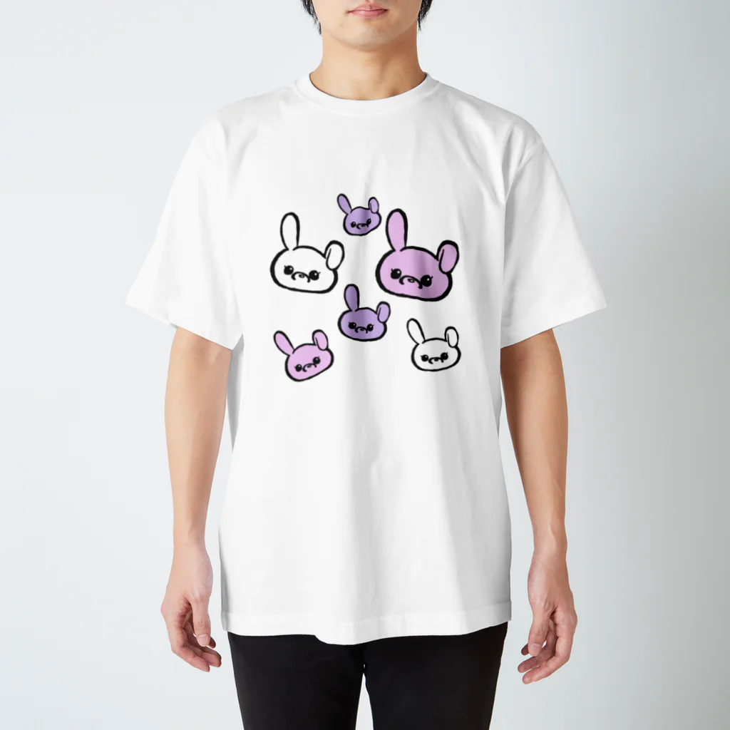 ンダーの不思議なショップのあにまるぷにーず「ぷにうさ」 スタンダードTシャツ