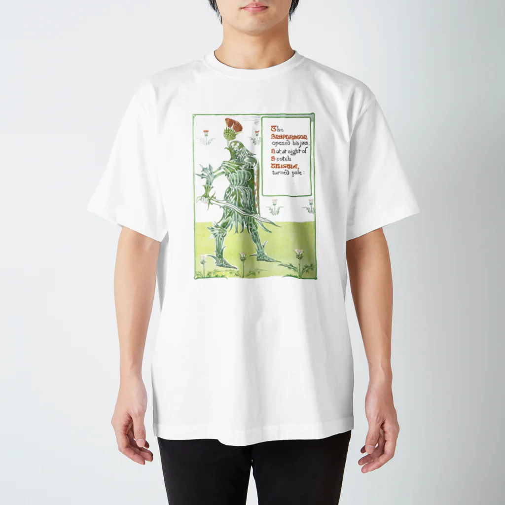 博物雑貨 金烏の薊の騎士 - The British Library Regular Fit T-Shirt