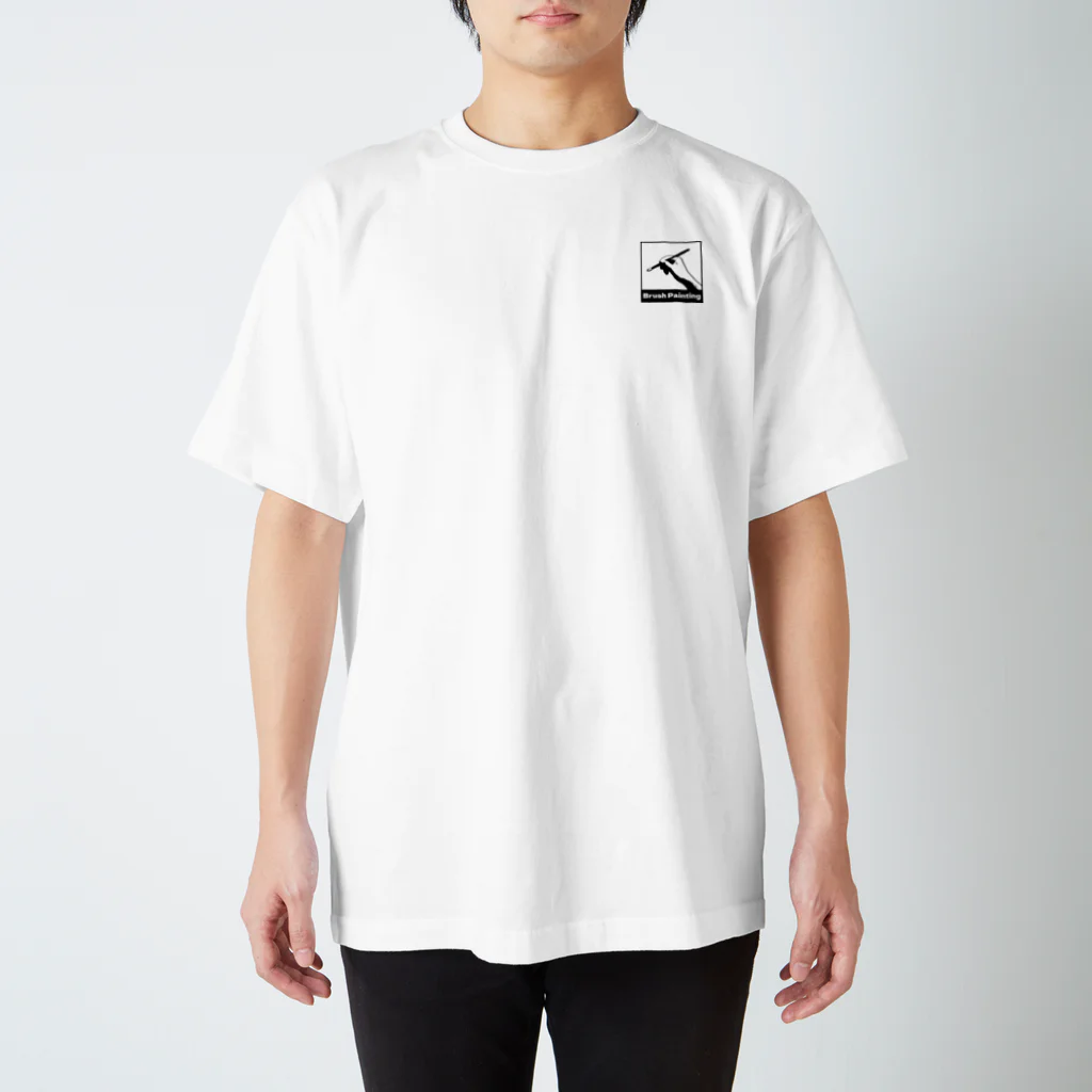 YBK ModellingのYBK Modelling 筆塗りロゴ スタンダードTシャツ