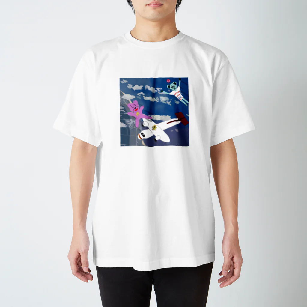 くまさん（麦食くま）の高度5000mからの上昇 Regular Fit T-Shirt