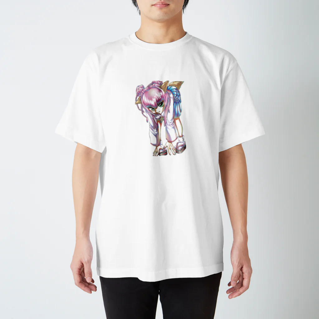 弐０Heartsの狐巫女 Regular Fit T-Shirt