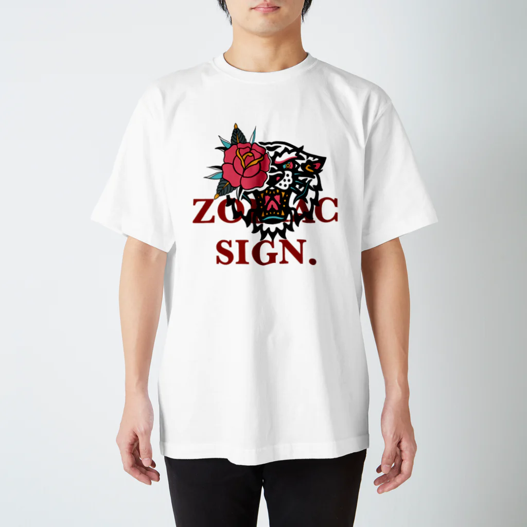 zodiac signの虎 Regular Fit T-Shirt