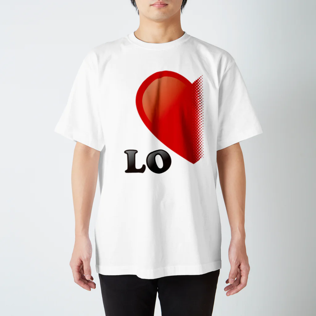 モルTの【suzuri店限定】光沢風でドットが♥　ラブラブ　LO　ペアルック  Regular Fit T-Shirt