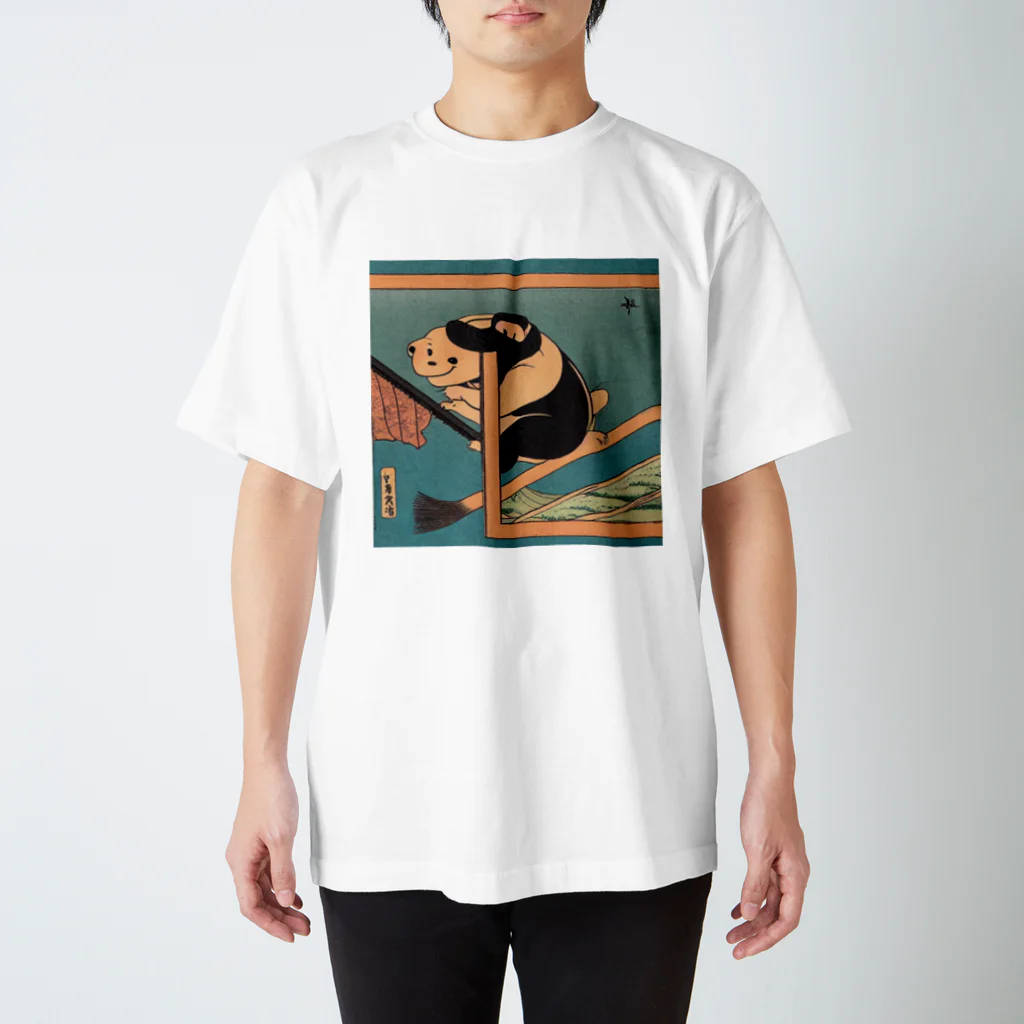 KANEKOの浮世絵風ビーバーズ2 スタンダードTシャツ