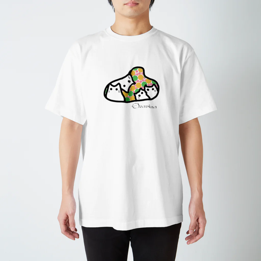 兎猫庵のオカリナ猫ファミリー両面P Regular Fit T-Shirt