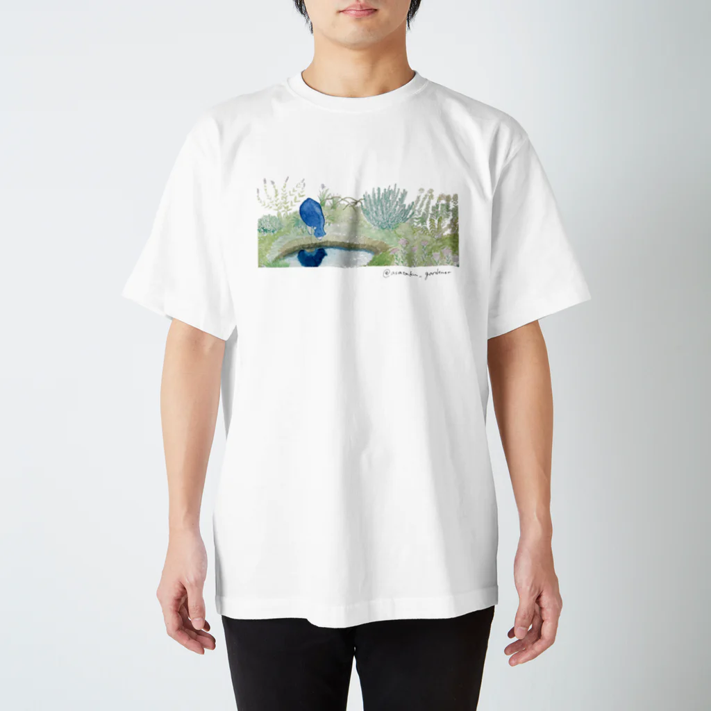 asataku gardener (alice garden design)の猫の庭 Regular Fit T-Shirt