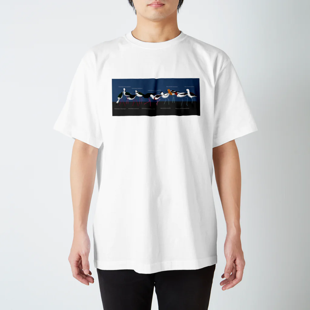 ヤストリの世界のセイタカシギ Regular Fit T-Shirt