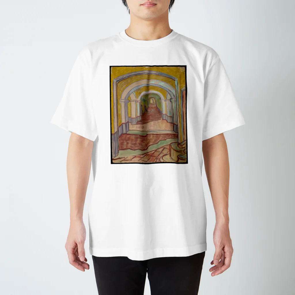 kaigaのゴッホ / Corridor in the Asylum / Vincent van Gogh / 1889 Regular Fit T-Shirt