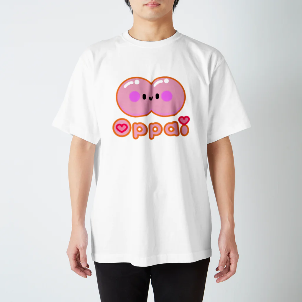 御絵描ダビコ🎨のKawaii Oppai スタンダードTシャツ