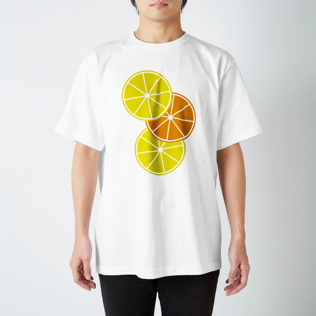 フォーヴァのレモンとオレンジ Regular Fit T-Shirt
