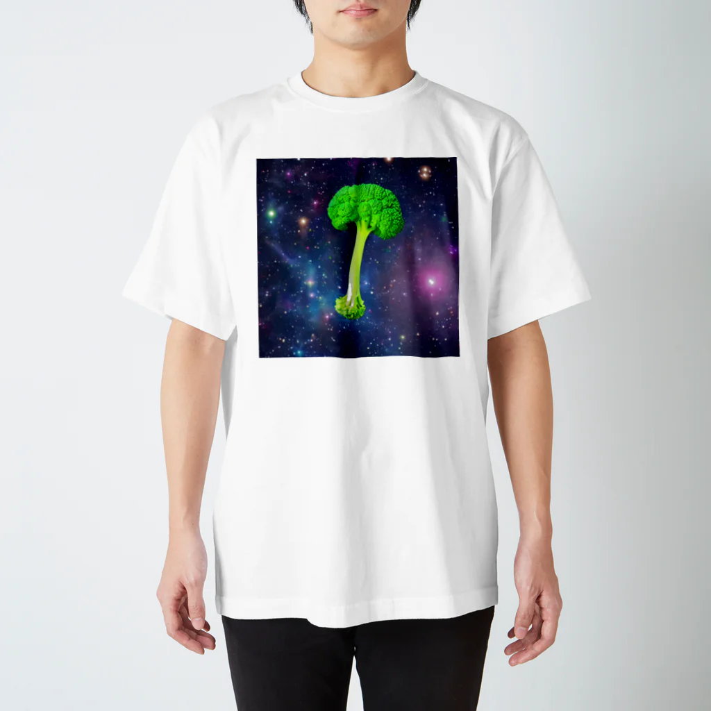 AI画家『Stable Diffusion』Shopのスペース・ブロッコリー🥦 スタンダードTシャツ