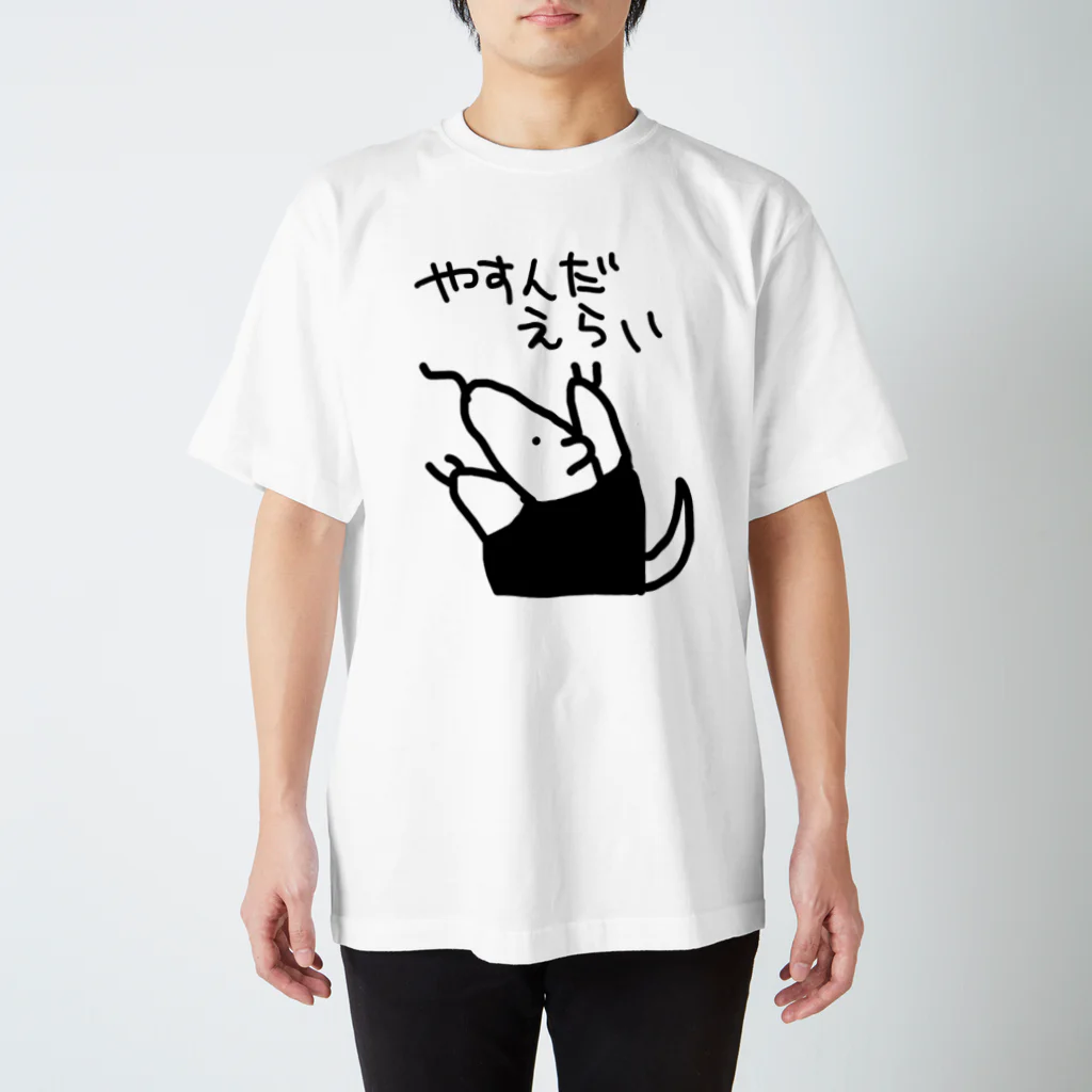 ミナミコアリクイ【のの】のやすんだえらい【ミナミコアリクイ】 スタンダードTシャツ