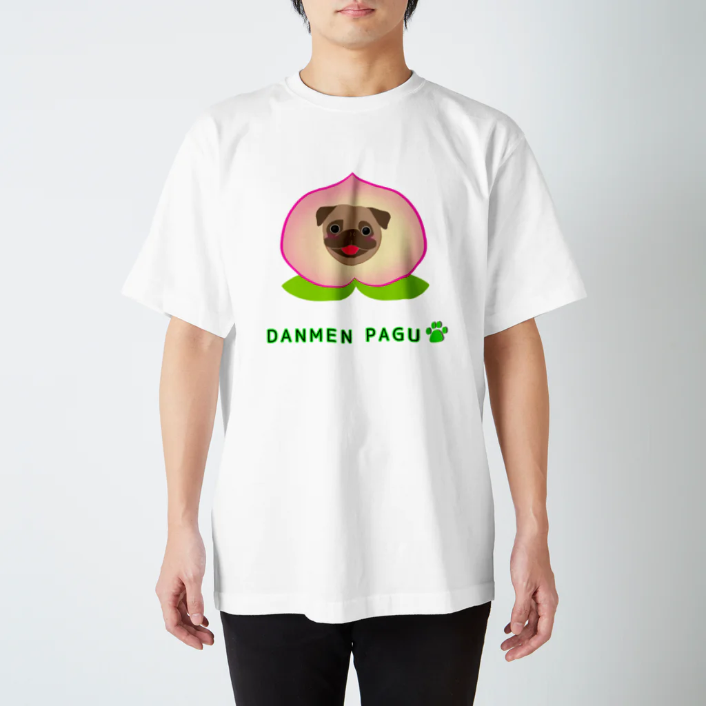 momolove のDANMENN PAGU 桃 Regular Fit T-Shirt