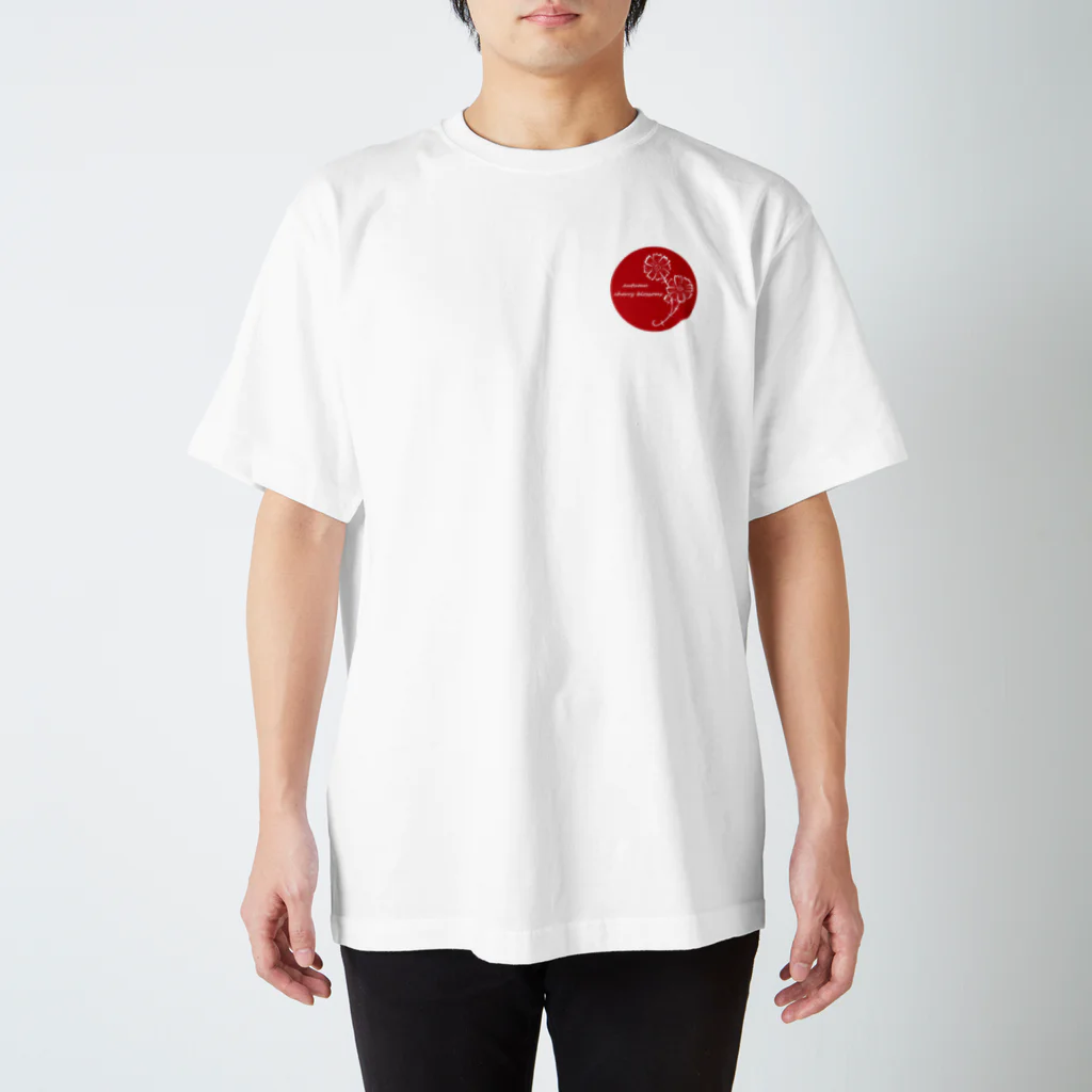 紫胡蝶の秋桜　Re（ワンポイント） Regular Fit T-Shirt