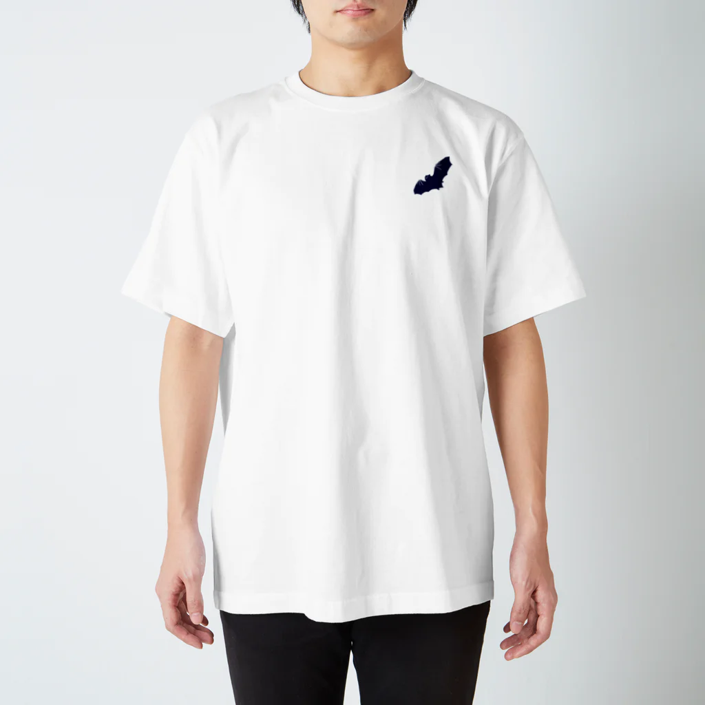 雲雀商店のヤモリとフキ（藍色） Regular Fit T-Shirt