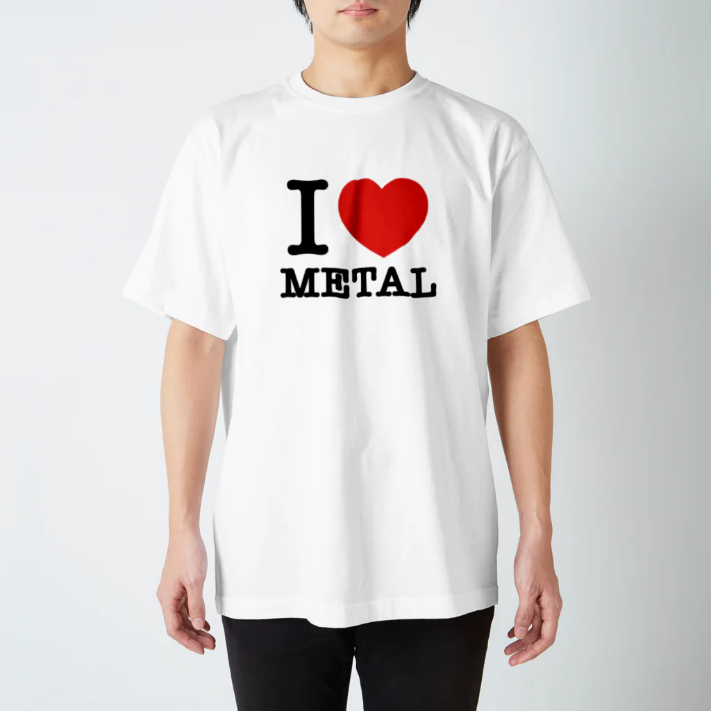 HachijuhachiのI LOVE METAL Regular Fit T-Shirt