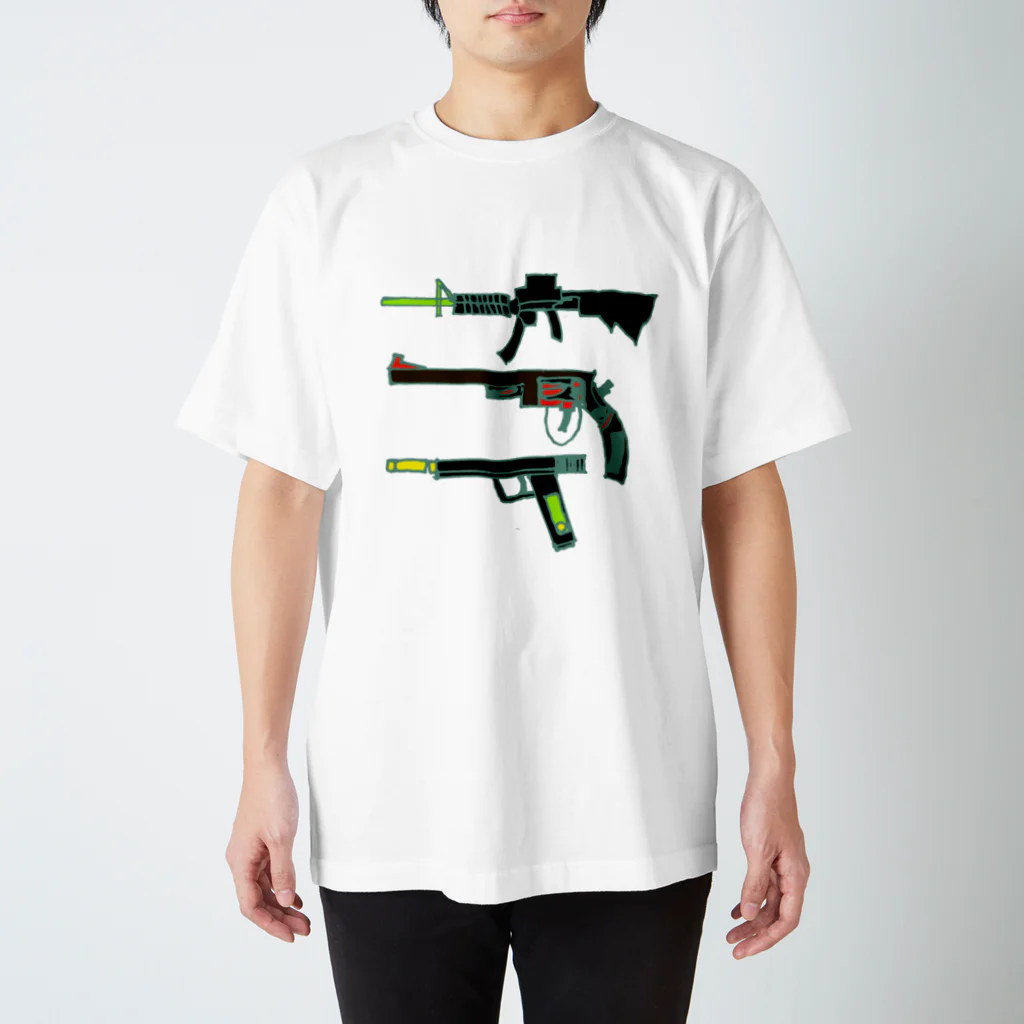 lukanose-kidsのセット拳銃  スタンダードTシャツ