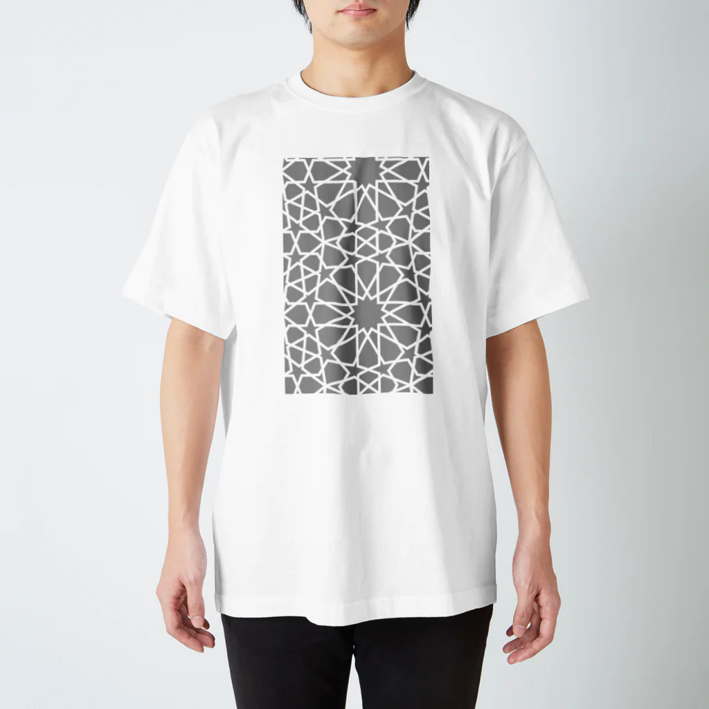 SayoShiotaのイスラム幾何学模様（グレー） Regular Fit T-Shirt