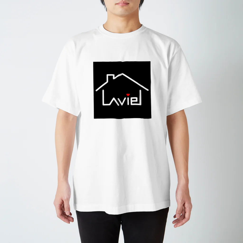 la vieのla vie オリジナルグッズ(ブラック) Regular Fit T-Shirt