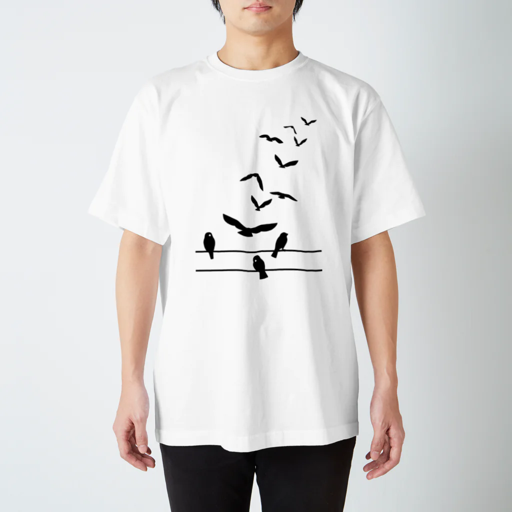 油鳥店の飛んでいく鳥 Regular Fit T-Shirt