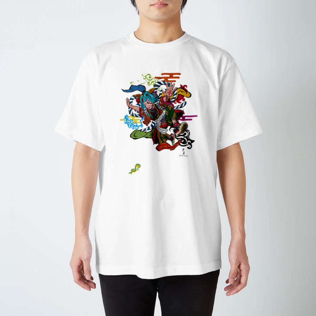 NORIMA.の浮世絵シリーズ　踊る歌舞伎 スタンダードTシャツ