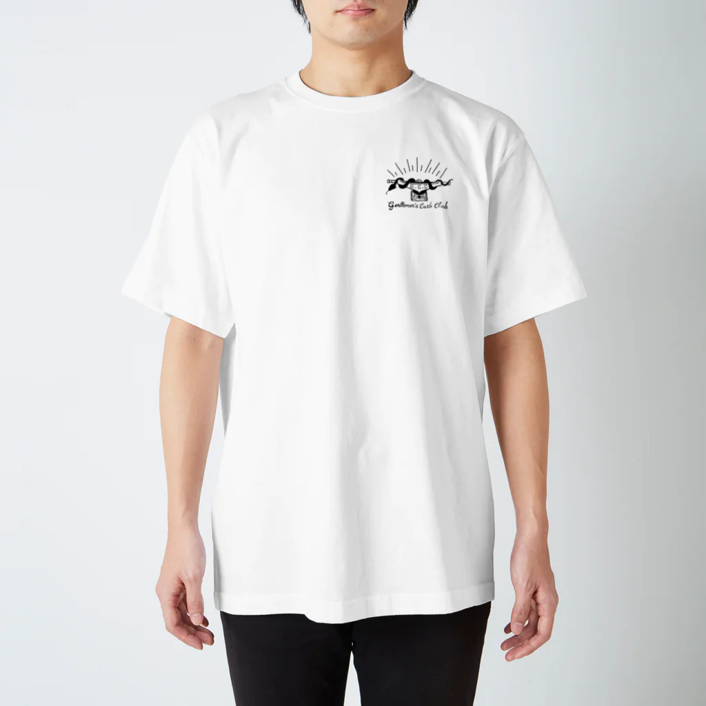 原ハブ屋【SUZURI店】のGENTLEMANS CURB CLUB（T-GO） Regular Fit T-Shirt
