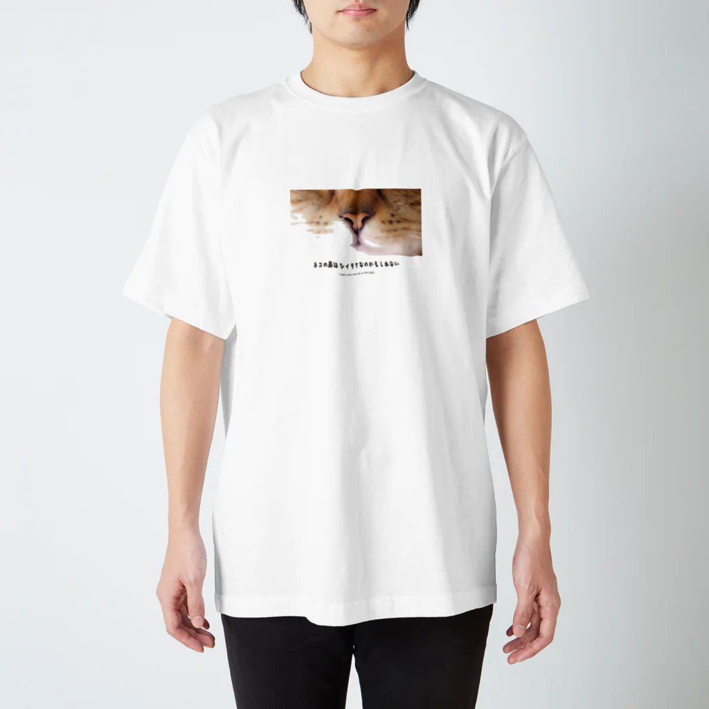 Maison PHOTOGRAPHICA分室のネコの鼻はシイタケなのかもしれない スタンダードTシャツ