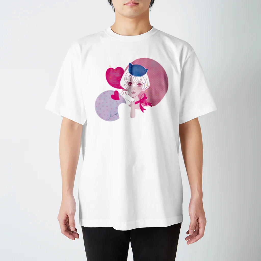 蛯原あきらのねこ耳お帽子 Regular Fit T-Shirt